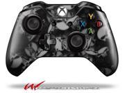 Skulls Confetti White Decal Style Skin fits Microsoft XBOX One Wireless Controller CONTROLLER NOT INCLUDED