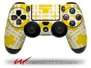 Boxed Yellow Decal Style Wrap Skin fits Sony PS4 Dualshock 4 Controller CONTROLLER NOT INCLUDED