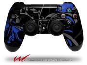 Twisted Garden Gray and Blue Decal Style Wrap Skin fits Sony PS4 Dualshock 4 Controller CONTROLLER NOT INCLUDED
