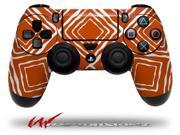 Wavey Burnt Orange Decal Style Wrap Skin fits Sony PS4 Dualshock 4 Controller CONTROLLER NOT INCLUDED