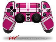 Squared Fushia Hot Pink Decal Style Wrap Skin fits Sony PS4 Dualshock 4 Controller CONTROLLER NOT INCLUDED