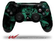 Skulls Confetti Seafoam Green Decal Style Wrap Skin fits Sony PS4 Dualshock 4 Controller CONTROLLER NOT INCLUDED