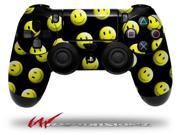 Smileys on Black Decal Style Wrap Skin fits Sony PS4 Dualshock 4 Controller CONTROLLER NOT INCLUDED