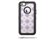 Boxed Lavender Decal Style Vinyl Skin fits Otterbox Defender iPhone 5C Case CASE NOT INCLUDED