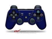 Sony PS3 Controller Decal Style Skin Carbon Fiber Blue CONTROLLER SOLD SEPARATELY