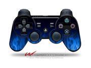 Sony PS3 Controller Decal Style Skin Fire Blue CONTROLLER SOLD SEPARATELY