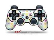 Sony PS3 Controller Decal Style Skin Kearas Hearts White CONTROLLER SOLD SEPARATELY