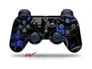 Sony PS3 Controller Decal Style Skin Twisted Garden Gray and Blue CONTROLLER SOLD SEPARATELY