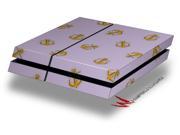 Anchors Away Lavender Decal Style Skin fits original PS4 Gaming Console