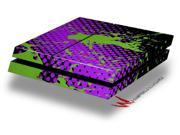 Halftone Splatter Green Purple Decal Style Skin fits original PS4 Gaming Console