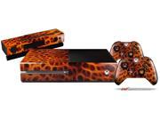 Fractal Fur Cheetah Holiday Bundle Decal Style Skin Set fits XBOX One Console Kinect and 2 Controllers XBOX SYSTEM SOLD SEPARATELY