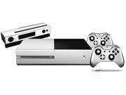 Solids Collection White Holiday Bundle Decal Style Skin Set fits XBOX One Console Kinect and 2 Controllers XBOX SYSTEM SOLD SEPARATELY
