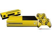 Solids Collection Yellow Holiday Bundle Decal Style Skin Set fits XBOX One Console Kinect and 2 Controllers XBOX SYSTEM SOLD SEPARATELY