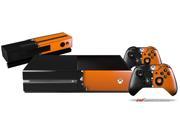 Ripped Colors Black Orange Holiday Bundle Decal Style Skin Set fits XBOX One Console Kinect and 2 Controllers XBOX SYSTEM SOLD SEPARATELY