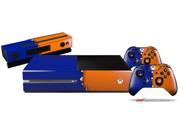Ripped Colors Blue Orange Holiday Bundle Decal Style Skin Set fits XBOX One Console Kinect and 2 Controllers XBOX SYSTEM SOLD SEPARATELY