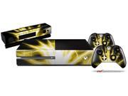 Lightning Yellow Holiday Bundle Decal Style Skin Set fits XBOX One Console Kinect and 2 Controllers XBOX SYSTEM SOLD SEPARATELY