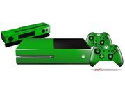 Solids Collection Green Holiday Bundle Decal Style Skin Set fits XBOX One Console Kinect and 2 Controllers XBOX SYSTEM SOLD SEPARATELY