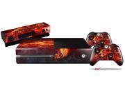 Fire Flower Holiday Bundle Decal Style Skin Set fits XBOX One Console Kinect and 2 Controllers XBOX SYSTEM SOLD SEPARATELY