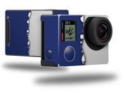 Ripped Colors Blue Gray Decal Style Skin fits GoPro Hero 4 Black Camera GOPRO SOLD SEPARATELY