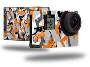 Sexy Girl Silhouette Camo Orange Decal Style Skin fits GoPro Hero 4 Black Camera GOPRO SOLD SEPARATELY