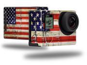 Painted Faded and Cracked USA American Flag Decal Style Skin fits GoPro Hero 4 Black Camera GOPRO SOLD SEPARATELY