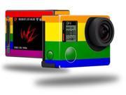 Rainbow Stripes Decal Style Skin fits GoPro Hero 4 Silver Camera GOPRO SOLD SEPARATELY