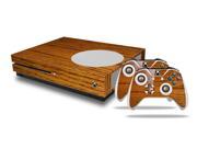 Wood Grain Oak 01 Skin Bundle Skin fits XBOX One S System