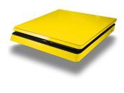 Solids Collection Yellow Skin fits Sony PS4 Slim Gaming Console