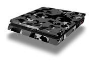 WraptorCamo Old School Camouflage Camo Black Skin fits Sony PS4 Slim Gaming Cons