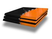 Ripped Colors Black Orange PS4 Pro Skin fits Sony Playstation 4 Console