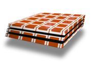 Squared Burnt Orange PS4 Pro Skin fits Sony Playstation 4 Console
