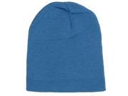 New Winter Brief Solid Color Men Women Short Skull Cap Knit Beanie Hat Light Blue