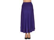 Fashion Womens Cotton Blend High Waist Stretchy Dress Long Maxi Skirt