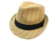 Unisex Fedora Hat Trilby Style Upturn Short Brim Cap Hat 8 BrownLXL