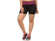 Simplicity® Women Plus Size Biker Exercise Yoga Shorts Hot Pink XL 2XL