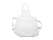 Poly Bib Apron Craft Restaurant Commercial Kitchen Chef Bib Apron Waist Apron White Color