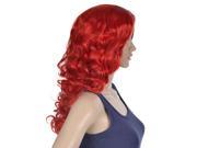Simplicity Ladies Sexy Red Wavy Curly Hair Cosplay Party Women Long Wigs
