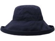 Simplicity Women Anti UV Sunhat Outdoor Hat Packable Vacation Cotton Hat Bucket Hat Denim Blue