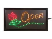 Animated Led Sign OPEN Flower Shop 110V Light up LED Sign with Chain