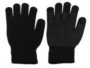 2 Pairs of Acrylic Touchscreen Gloves Works with All Touchscreen Electronic Devices including iPhone Black Wholesale