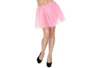 Simplicity Women Stretchy Petticoat Ballet Tutu Dress in 3 Layered Tulle Pink