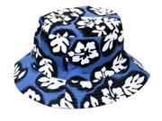 Cotton Summer Floral Hunting Fishing Camping Outdoor Cap Bucket Hat Boonie Royal Blue S