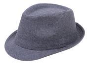 Simplicity Men s Manhattan Fedora Hat Structured Thick Gray Color Hat