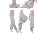 Simplicity® Women s Yoga Herem Pants Belly Dance Fitness Workout Pants Light Grey L