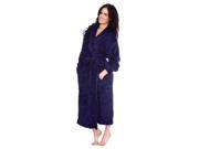 Simplicity Unisex Winter Warm Long Soft Plush Sps Bathrobe Sleepwear Cobalt Blue