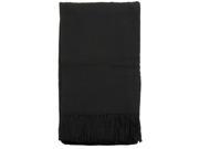 Simplicity Luxury Soft Cozy 50x70 Inch Fleece Throw Blanket for Travel Black
