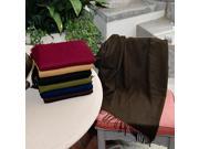 Simplicity Luxury Soft Cozy 50x70 Inch Fleece Throw Blanket for Travel Brown