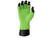 Simplicity Women Knit Warm Winter Fingerless Solid Color Half Fingers Mittens Gloves Lime