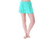 Simplicity Fashion Womens Bikini Bottom Swim Short Skirt Swimwear Swim Skirt Catalina Green M