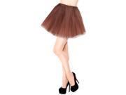 Adult Women Tutu Party Ballet Dancewear Dress Skirt Pettiskirt Costume Coffee